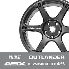 Wheel Rim Vinyl Decal for Mitsubishi Lancer / Outlander / Ralliart / ASX | DIY Rim Sticker Film