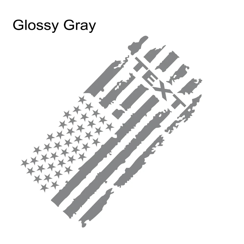 USA Flag Engine Hood Decal for Dodge RAM HEMI / Rebel / TRX | Bonnet Vinyl Graphic