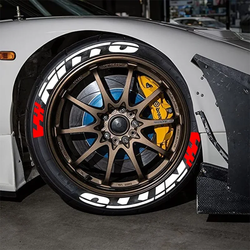 NITTO 3D Waterproof Tire Wheel Lettering Sticker | OLPAY Personalized