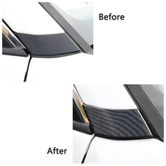 For Toyota Rav 4 Rav4 2019-2025 Carbon Fiber Color Car Door Window Bracket A Pillar Protection Cover C Pillar Trim ABS Sticker