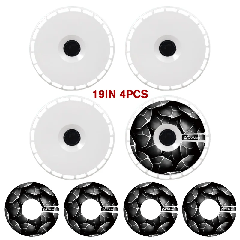 19" DIY Wheel Cover Hub Caps for Tesla Model Y | 4-Piece Style Change Replacement Set