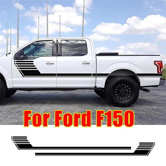 Black Side Door Stripe Graphics Vinyl Sticker Decal for Ford F150 Sport – Sleek and Stylish