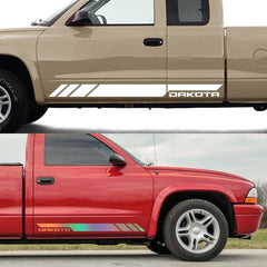 Door Side Graphics Style Decal for Dodge Dakota SLT / SXT / 5.9 / R/T | Vinyl Truck Sticker