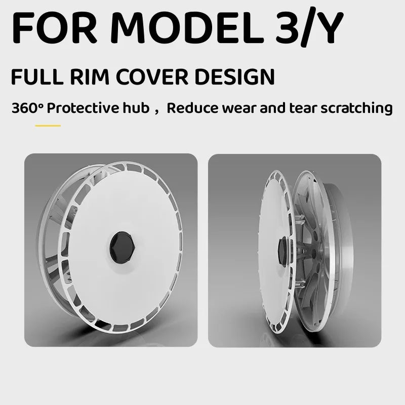 18" High Performance Replacement Hub Cap for Tesla Model Y (2020–2024) | 4-Piece Wheel Cover