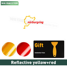 Cargar imagen en el visor de la galería, Edition 1 AMG A45 S Nürburgring Reflective Sticker | Wayraceter Window / Trunk Decal