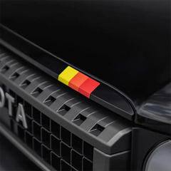 Tricolor Hood, Bumper Vent & Rear Decal Kit for Land Cruiser 250 / Prado LC250 | Precut Vinyl