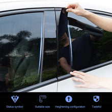 Cargar imagen en el visor de la galería, Gloss Black Pillar Post Trim Cover – Dodge Ram 1500 2500 3500 (2009–2018)