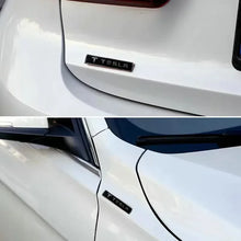 Cargar imagen en el visor de la galería, Metal Logo Trunk Modification Emblem for Tesla Model 3 / Y / S / X | Leaf Plate Car Badge