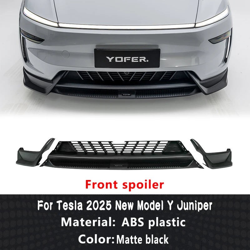Bright Black Rear Diffuser, Spoiler & Front Bumper Body Kit for Tesla Model Y Juniper (2025) | LMTUNING