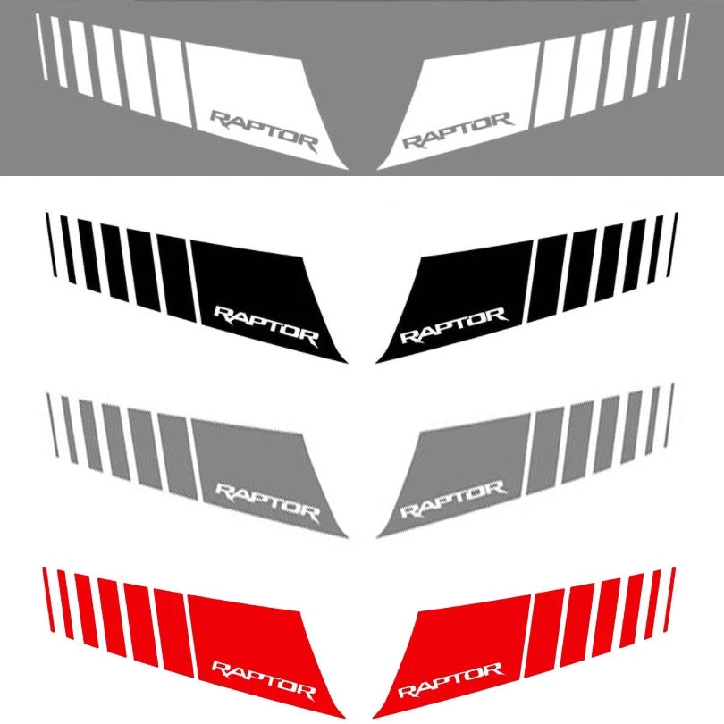 Hood Stripe Decal Kit for Ford F-150 Raptor (2015–2019) | Premium Vinyl Graphics