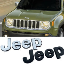 Cargar imagen en el visor de la galería, Front &amp; Rear Emblem Badge for Jeep Wrangler JK/JL / Compass / Renegade / Grand Cherokee | JEEP 3D