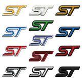 3D Metal ST Badge | Body & Trunk Emblem for Ford Everest / Fiesta / Ecosport / Focus