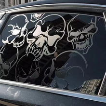 Cargar imagen en el visor de la galería, Halloween Skeleton Skull Car Sticker | Gothic Hood &amp; Door Auto Decoration Decal (FUYAOZHISHANG)