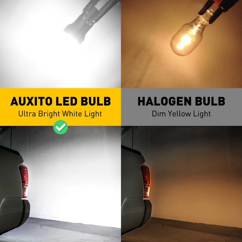 AUXITO W16W T15 921 Canbus LED | 2pc Super Bright Backup Light