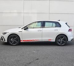 GTI Clubsport 45 Style Door Side Skirt Stripe Decal for VW Golf 8 MK8 | 2-Piece PVC Vinyl Sticker