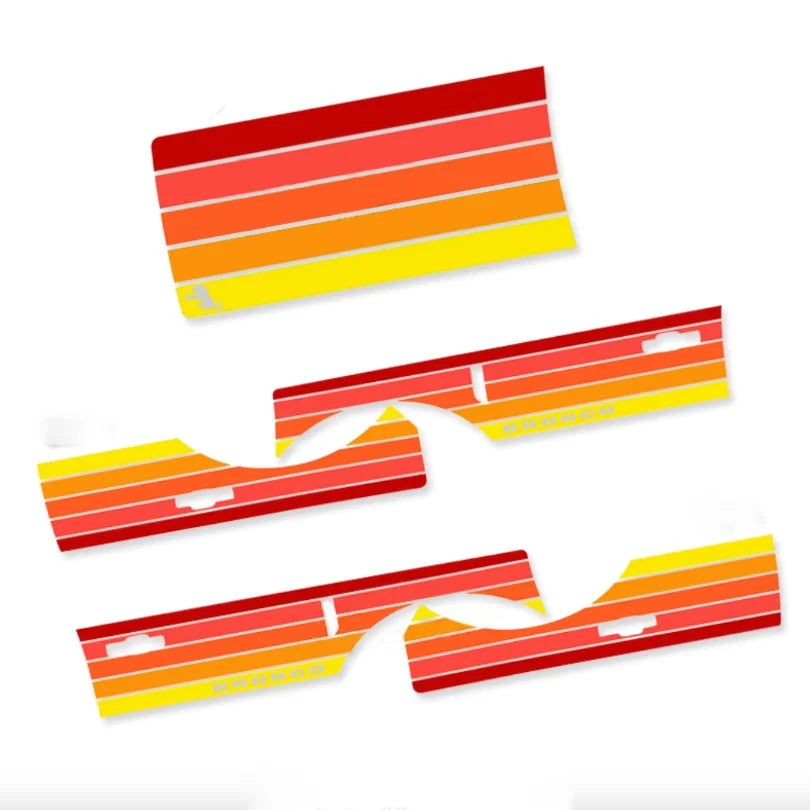 Retro Sunset Stripe Decal Kit for Ford Bronco Sport | Hood & Waist Line Vinyl Graphics