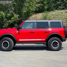 Load image into Gallery viewer, First Edition Carbon Fiber Door Side Stripe Decal for Ford Bronco 4-Door (2021–2025) | Vinyl Graphics Kit