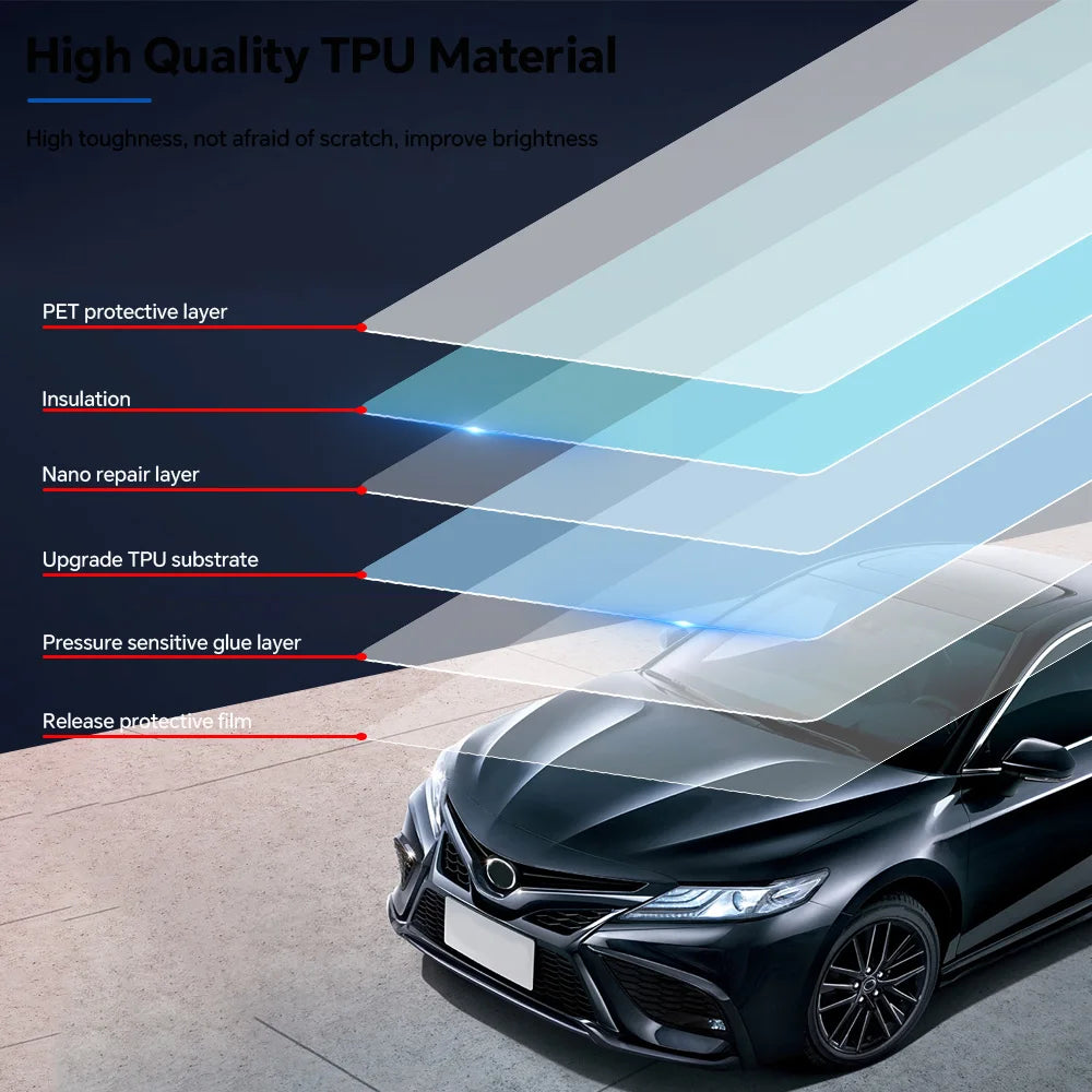 Precut PPF for Toyota Camry SE / XSE (2021–2024) | TPU Headlight & Mirror Paint Protection