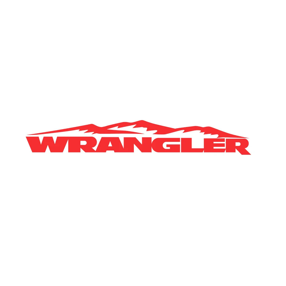 Compatible Mountain WRANGLER Hood Decals And Stickers For Jeep Wrangler,Car Styling Vinyl Cut Film Stickers Words Decoration