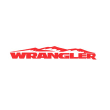Load image into Gallery viewer, Mountain / WRANGLER Hood Decal Sticker for Jeep Wrangler | Adventure Style Vinyl