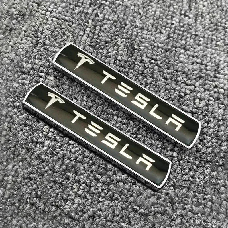 Suitable for Tesla Model 3/Y/Model S/X car leaf plate metal logo, trunk modification upgrade, logo, body labeling