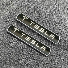Cargar imagen en el visor de la galería, Metal Logo Trunk Modification Emblem for Tesla Model 3 / Y / S / X | Leaf Plate Car Badge