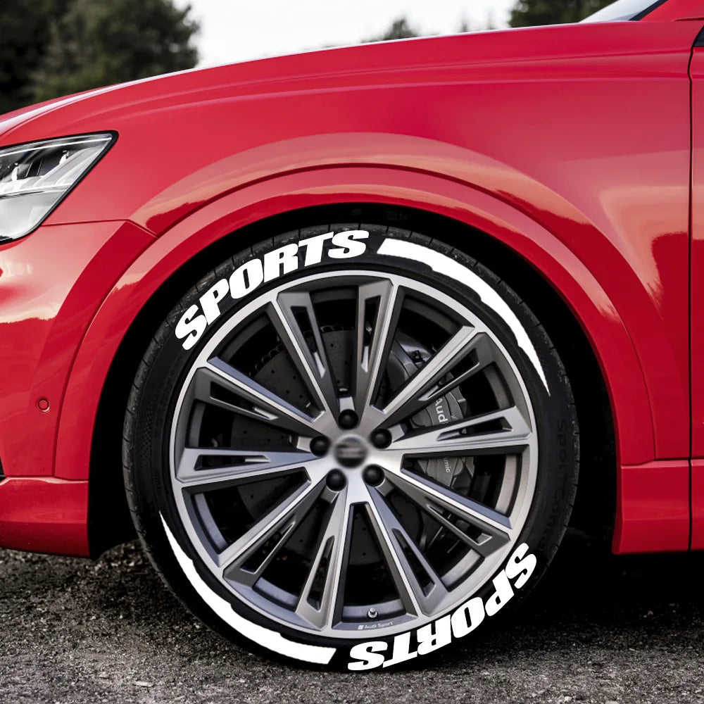 2.7cm 3D PVC Waterproof Tire Letter Stickers | OLPAY Racing Wheel