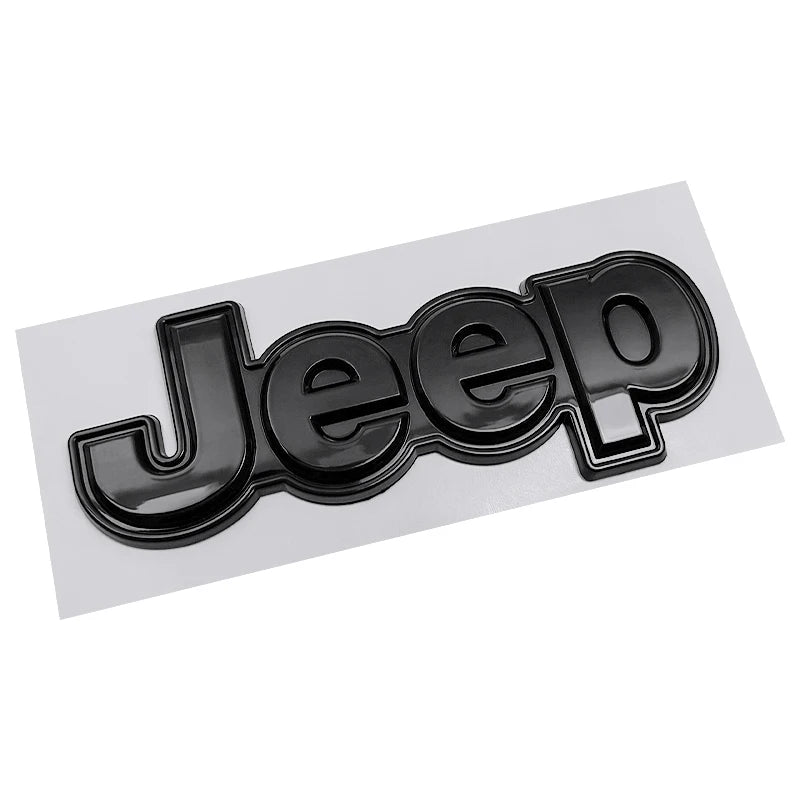 15.8cm ABS Side Body / Trunk Emblem Badge Sticker for Jeep Wrangler / Grand Cherokee | JEEP Logo