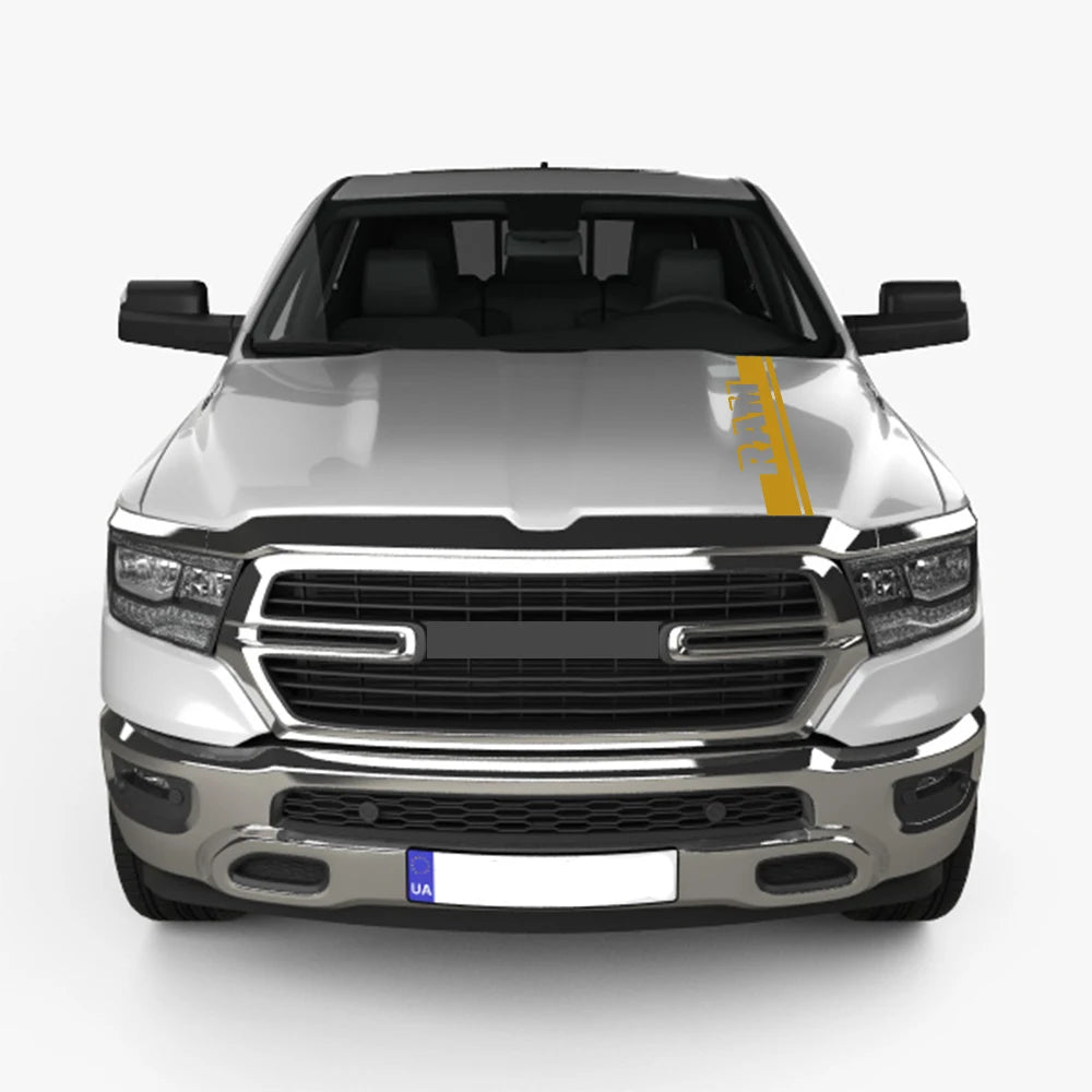 Hood Stripe Kit Decal for Dodge RAM 1500 / 2500 / 3500 Rebel / TRX | Vinyl Truck Sticker