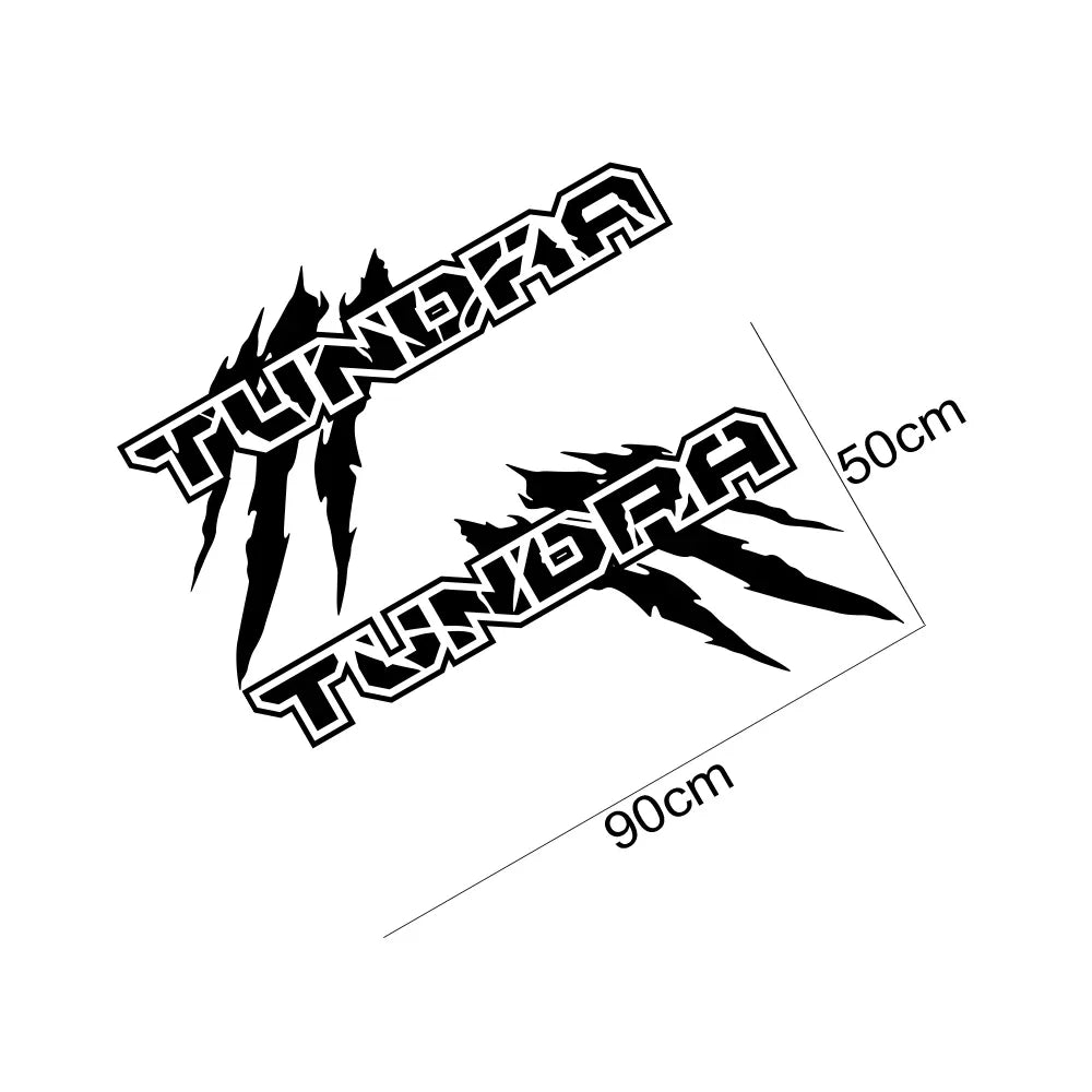 Claw Style Truck Bed Side Decal for Toyota Tundra TRD | Body Graphic Vinyl Sticker 2-Pack