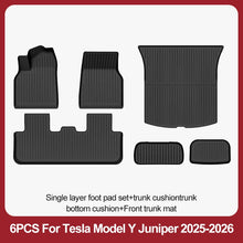 Cargar imagen en el visor de la galería, TPE Floor Mats &amp; Luggage Mat for Tesla Model Y Juniper Premium / Performance (2025+) | All-Weather Set