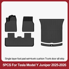Cargar imagen en el visor de la galería, TPE Floor Mats &amp; Luggage Mat for Tesla Model Y Juniper Premium / Performance (2025+) | All-Weather Set
