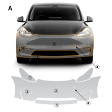 Cargar imagen en el visor de la galería, Precut PPF for Tesla Model Y (2020–2024) | 9-Mil TPU Paint Protection Film Clear Bra