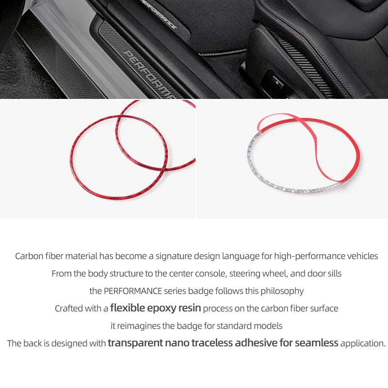 Carbon Fiber Wheel Rim Center Hub Cover for Ford F-150 SVT Raptor (2015–2020) | BetterHumz Red/Black