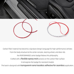 Carbon Fiber Wheel Rim Center Hub Cover for Ford F-150 SVT Raptor (2015–2020) | BetterHumz Red/Black