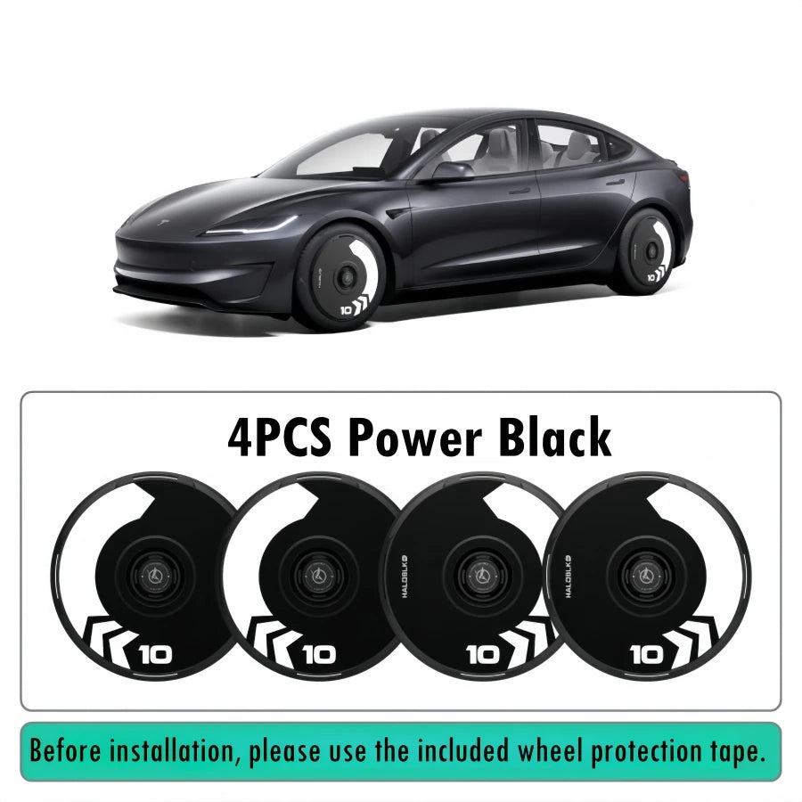 Haloblk Hub Caps for Tesla Model Y Juniper (2025–2026) | 19" & 20" High-Performance Wheel Cover Set