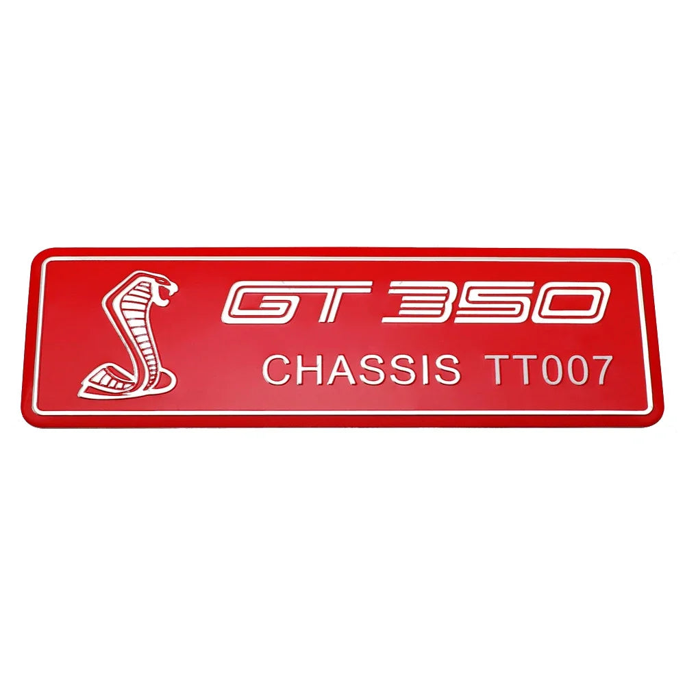 Alloy GT350 / GT500 Logo Trunk & Body Badge | Ford Shelby Mustang Emblem Sticker