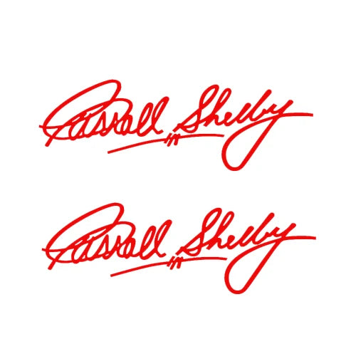 Carroll Shelby Interior & Window Vinyl Decal for Ford Mustang | 2-Piece Sticker