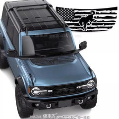 Hood Sporty Fashionable Professional Vinyl Kit for Ford Bronco | PVC Appearance Wrap
