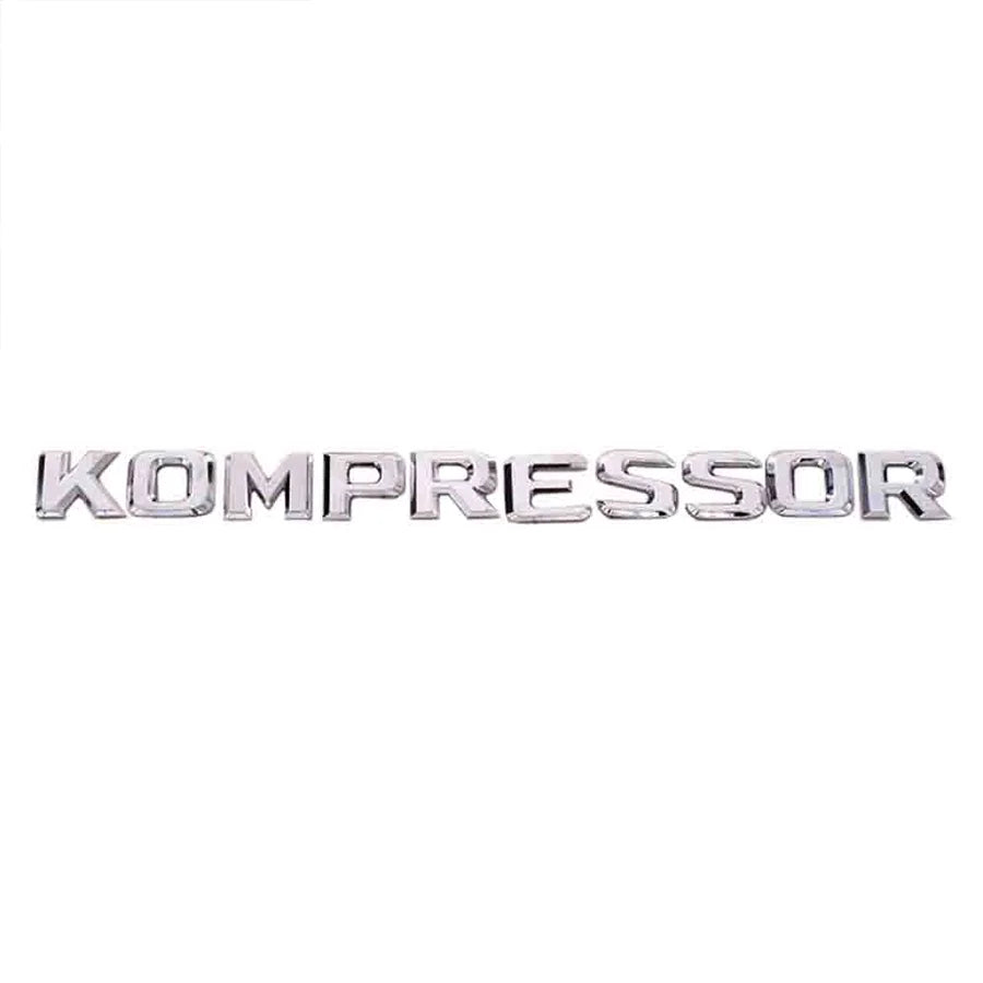 KOMPRESSOR Side Emblem & Rear Trunk Badge Sticker for Mercedes-Benz SLK / CL | 1-Piece