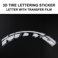 NITTO 3D Rubber Stereo Waterproof Tire Letter Sticker | Car & Moto