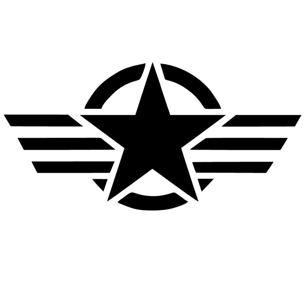 Star & Stripes Car Decal – Waterproof PVC Vinyl Sticker for Cars, Trucks, SUVs, Vans & Motorcycles