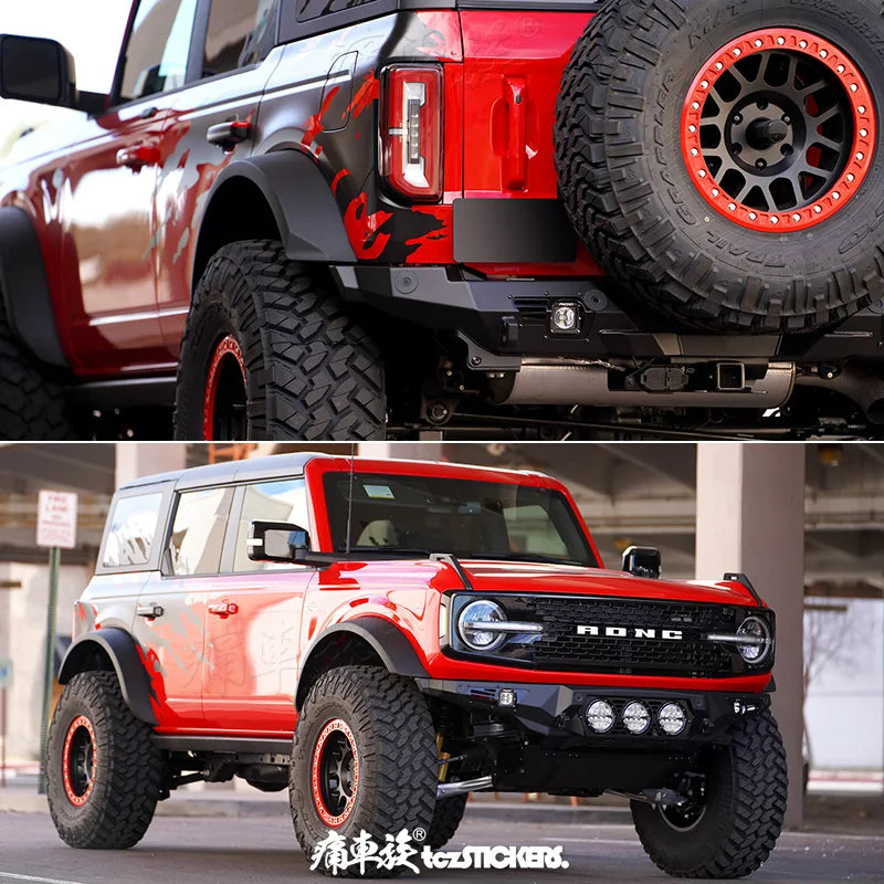 Custom Sports Decoration Vinyl Decal Kit for Ford Bronco | KK Film Body Wrap