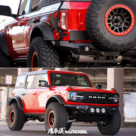 Custom Sports Decoration Vinyl Decal Kit for Ford Bronco | KK Film Body Wrap