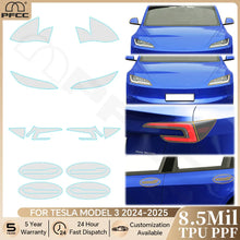 Load image into Gallery viewer, Precut PPF Clear Bra for Tesla Model 3 Highland (2024–2025) | TPU Headlight, Mirror &amp; Door Handle
