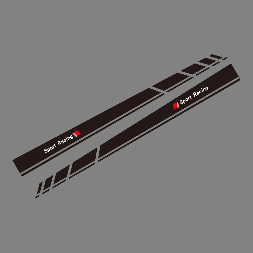 Sport Racing Door Side Edge Decal for Audi A3 / S3 / RS3 (8V, 8P, 8Y, 8L) | 2-Piece Vinyl Sticker