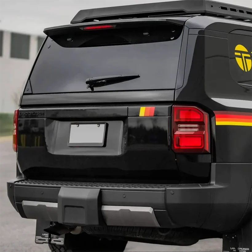 Tricolor Hood, Bumper Vent & Rear Decal Kit for Land Cruiser 250 / Prado LC250 | Precut Vinyl