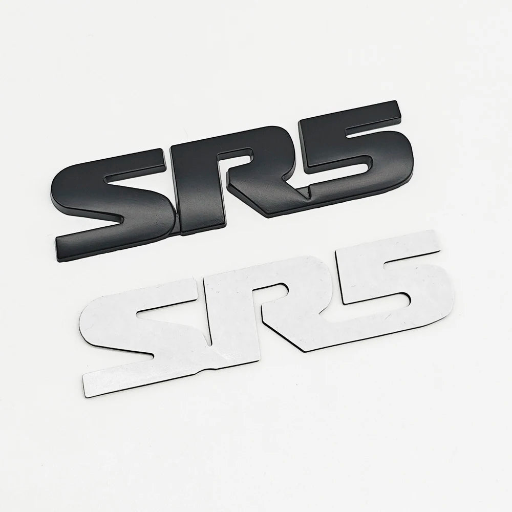3D Metal SR5 Emblem Fender / Door Side Badge for Toyota | Logo Letter Sticker