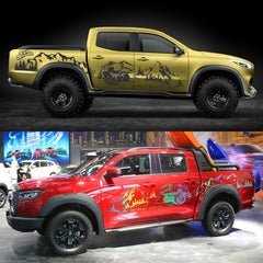4x4 Off-Road Mountain Decal Sticker for Ford F-150 / Toyota Hilux / Isuzu D-Max | Vinyl Graphic