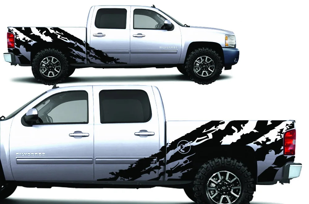 Off-Road Skull Side Graphic Decals - Vinyl Stickers for Dodge Ram 1500